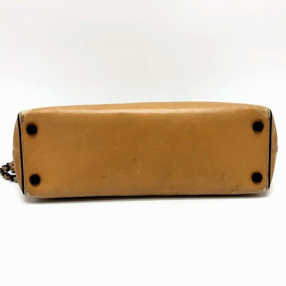 CHANEL CC Mark Chain bag Shoulder Bag Calf leather Brown/Black/GoldHardware - Picture 5 of 16